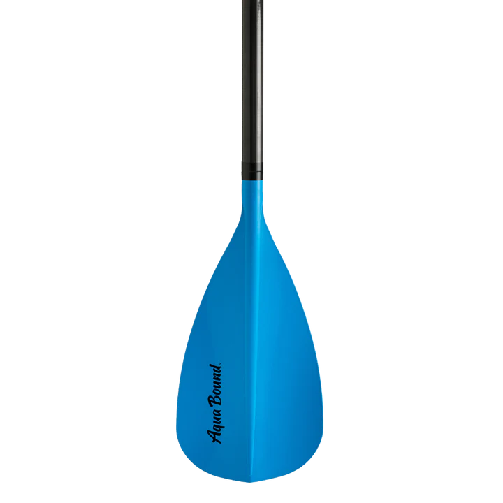 Featuring the Freedom 85 SUP Paddle 2-piece sup paddle manufactured by AquaBound shown here from a third angle.