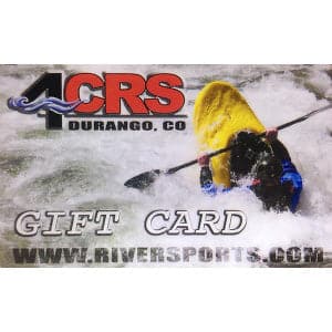 Featuring the Gift Cards demo card, gift card manufactured by 4CRS shown here from one angle.