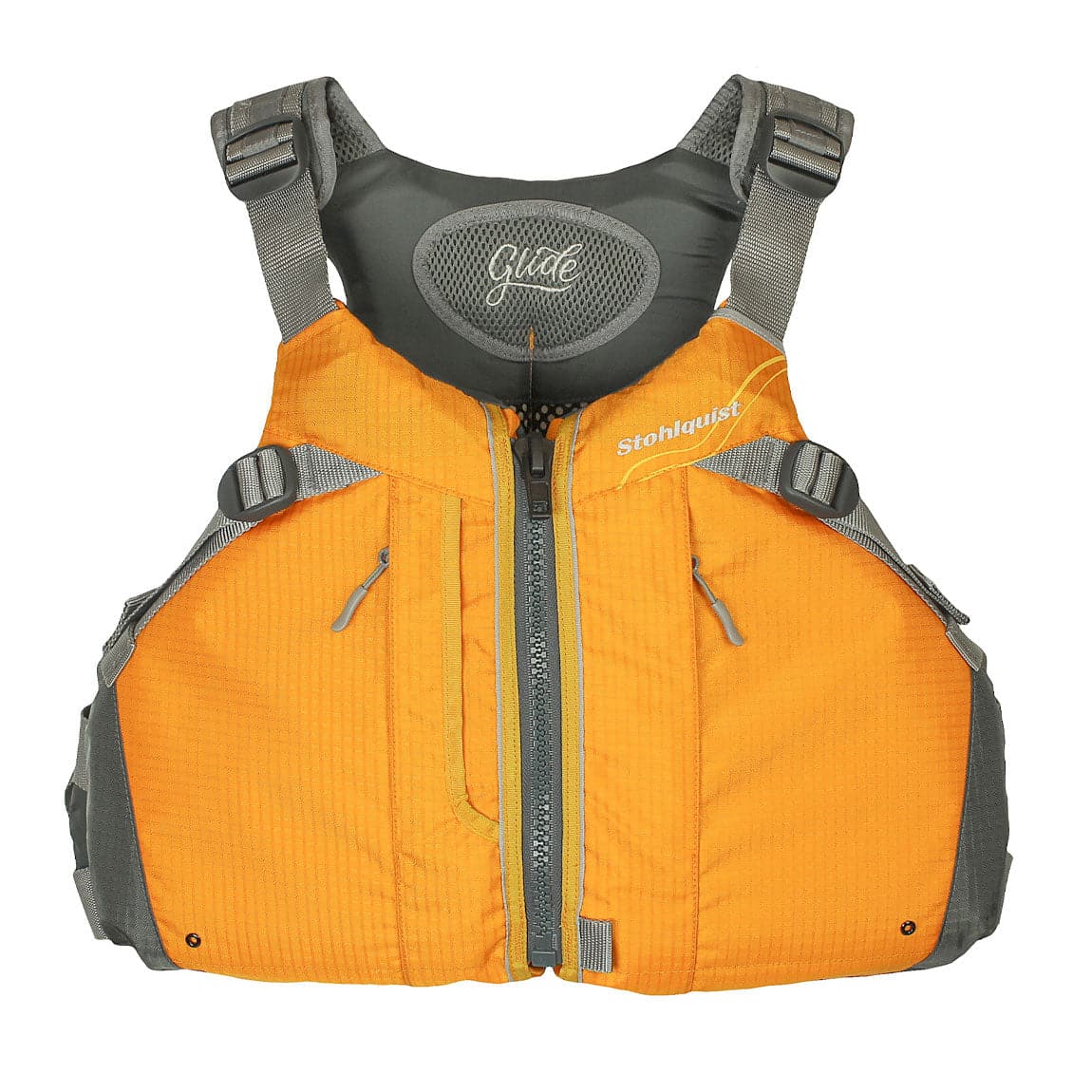 Featuring the Glide PFD women's pfd manufactured by Stohlquist shown here from a second angle.