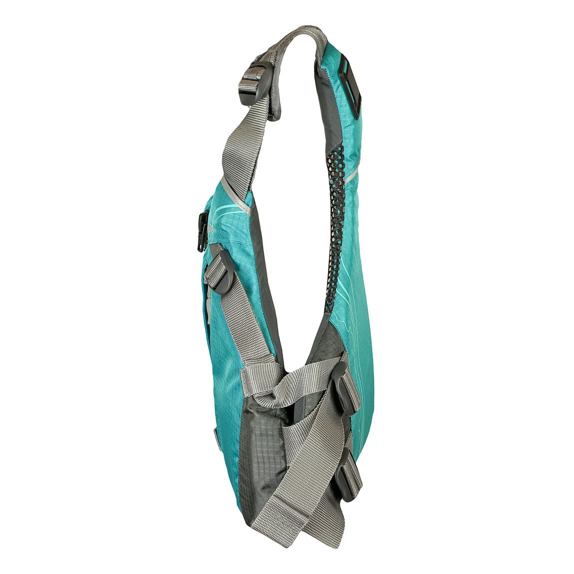 Featuring the Glide PFD women's pfd manufactured by Stohlquist shown here from a sixth angle.