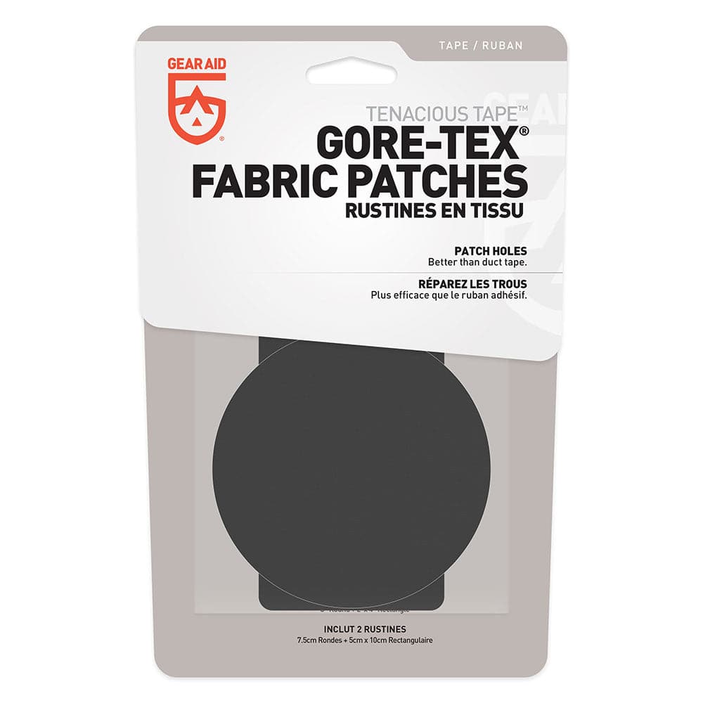 Featuring the Gore-Tex Repair Patches fabric repair, field repair, kayak care, kayak repair manufactured by Gear Aid shown here from a second angle.