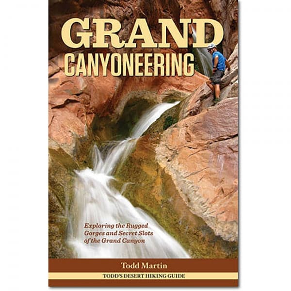 Featuring the Grand Canyoneering grand canyon book, guide book manufactured by 4CRS shown here from one angle.