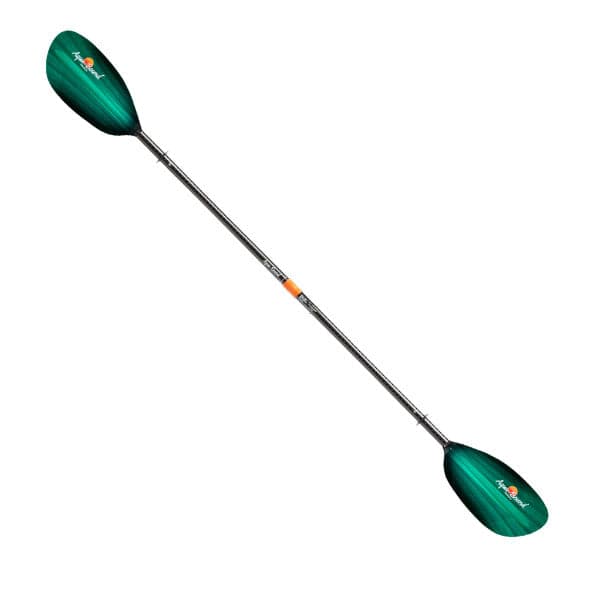 Featuring the Whiskey 2-Piece Paddle fishing kayak paddle, fishing paddle, ik paddle, pack raft paddle, touring / rec paddle manufactured by AquaBound shown here from a sixth angle.
