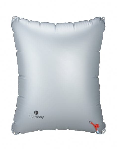 Featuring the Vinyl Center Bag canoe accessory manufactured by Mad River shown here from one angle.