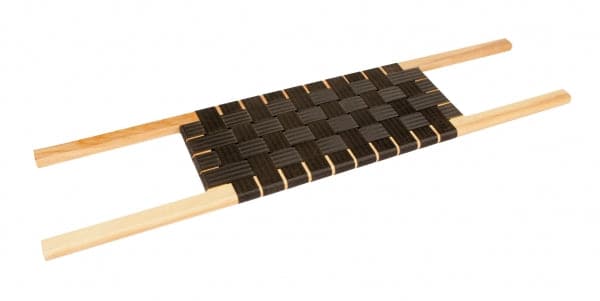 Featuring the Web Canoe Seat canoe accessory manufactured by Mad River shown here from one angle.