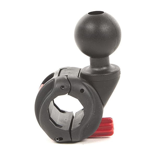 Featuring the H-Rail Ram Ball - 1.5in hobie accessory manufactured by RAM shown here from one angle.
