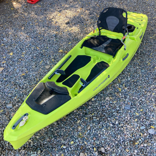 Featuring the Used Targa 10 used fishing kayak, used touring / rec kayak manufactured by Wilderness Systems shown here from one angle.