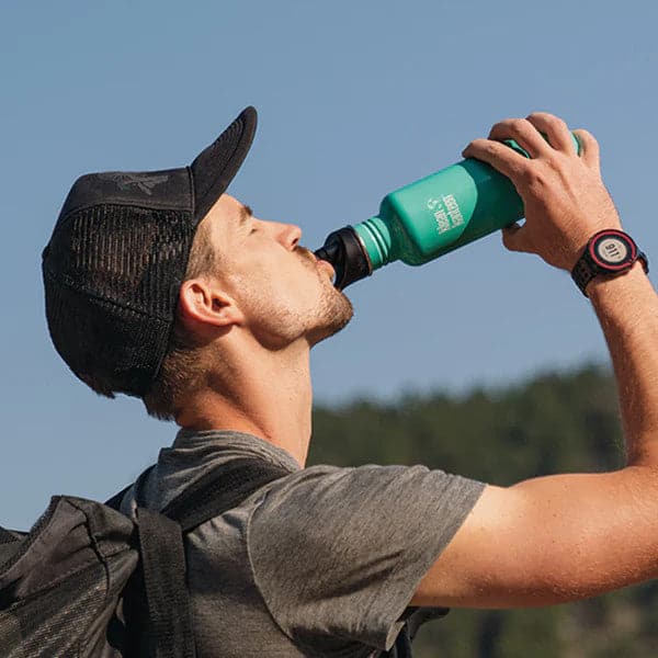 Featuring the Sport Cap 3.0 camp, dishes, hydration manufactured by Klean Kanteen shown here from a third angle.