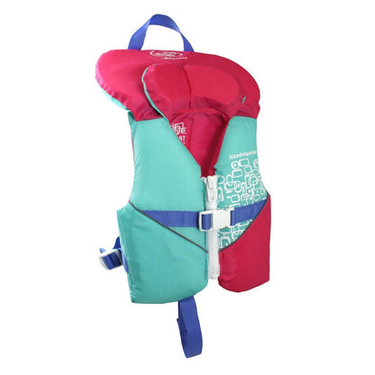 Featuring the Infant & Child PFDs kid's pfd manufactured by Stohlquist shown here from a sixth angle.