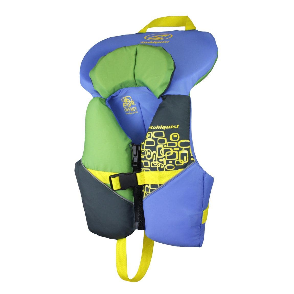 Featuring the Infant & Child PFDs kid's pfd manufactured by Stohlquist shown here from a seventh angle.