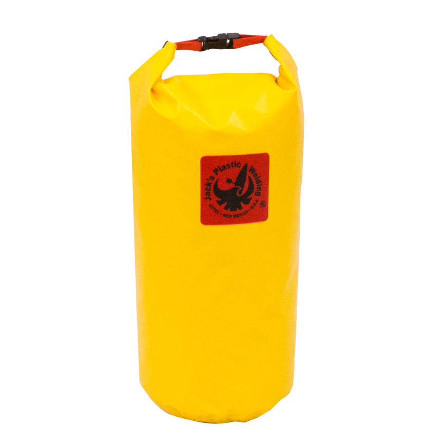 Featuring the Outfitter Stow dry bag manufactured by Jacks Plastic shown here from one angle.