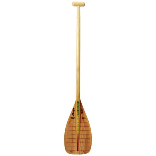 Featuring the Otter Tale 46in Kids Canoe Paddle canoe paddle manufactured by Sawyer shown here from a second angle.