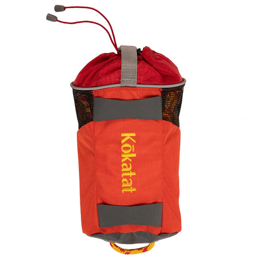 Featuring the Huck Throw Bag 70' throw bag manufactured by Kokatat shown here from one angle.