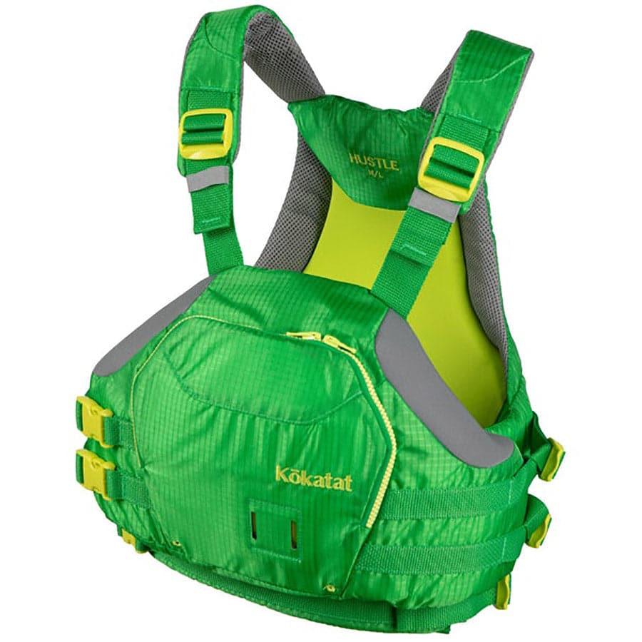 Featuring the Hustle PFD men's pfd, women's pfd manufactured by Kokatat shown here from a third angle.