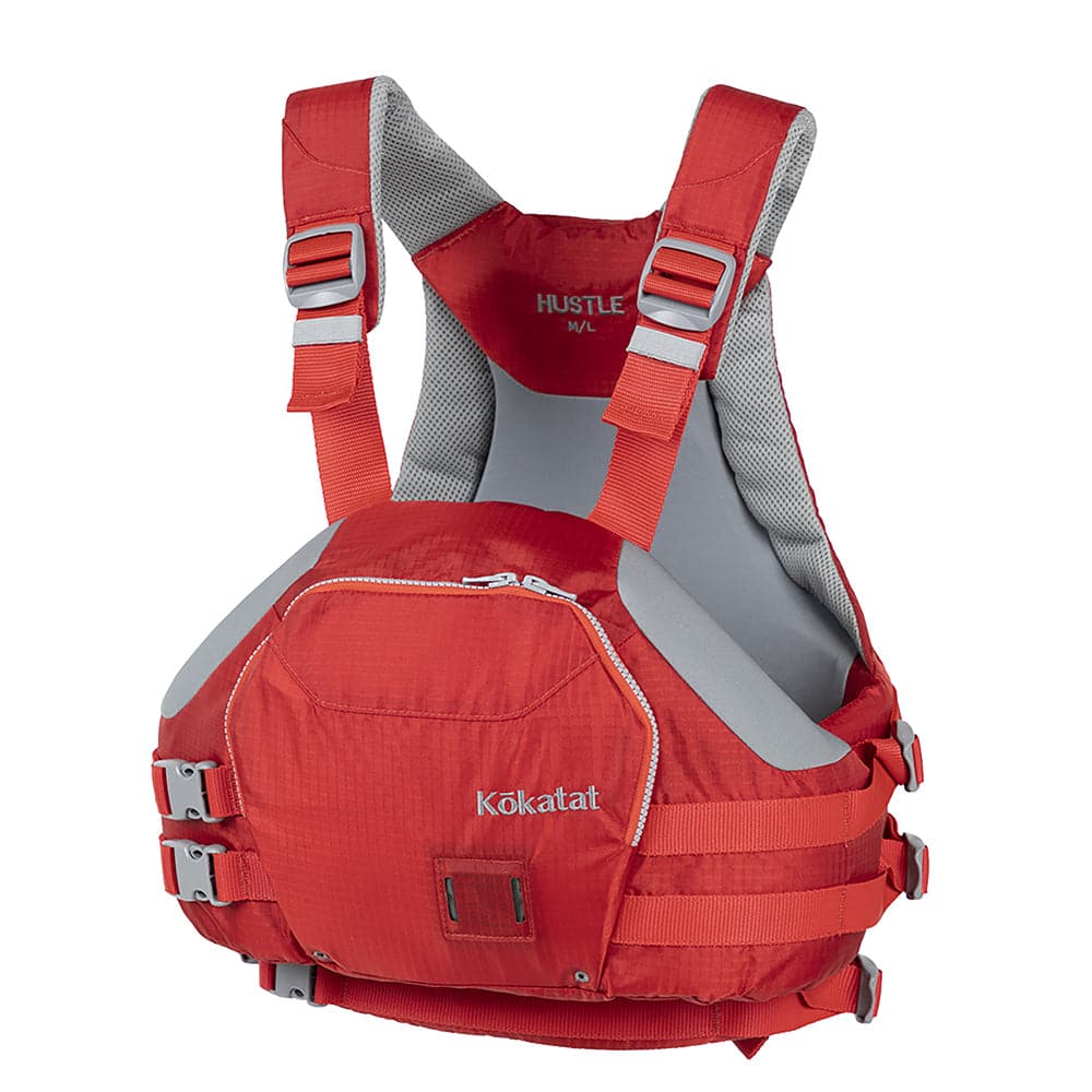 Featuring the Hustle PFD men's pfd, women's pfd manufactured by Kokatat shown here from a fourth angle.