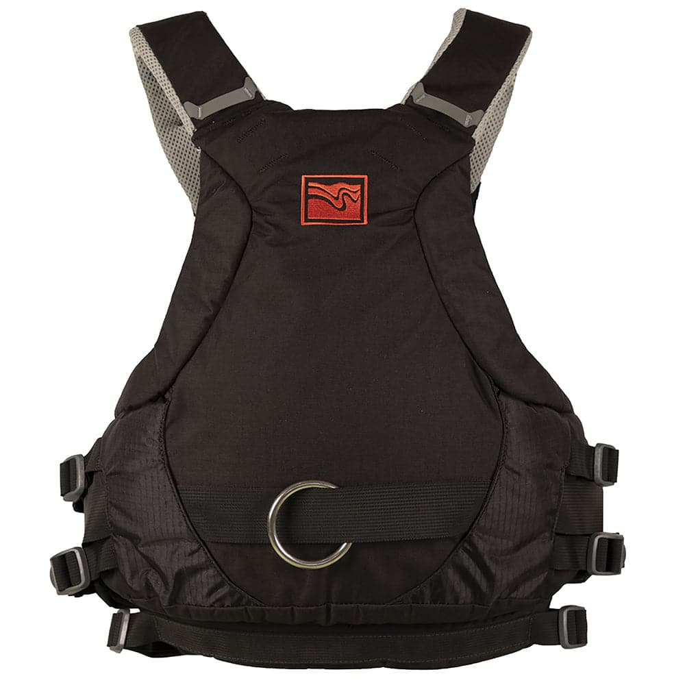 Featuring the HustleR Rescue PFD rescue pfd manufactured by Kokatat shown here from a third angle.