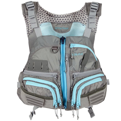 Featuring the Leviathan PFD fishing pfd, men's pfd manufactured by Kokatat shown here from a fifth angle.
