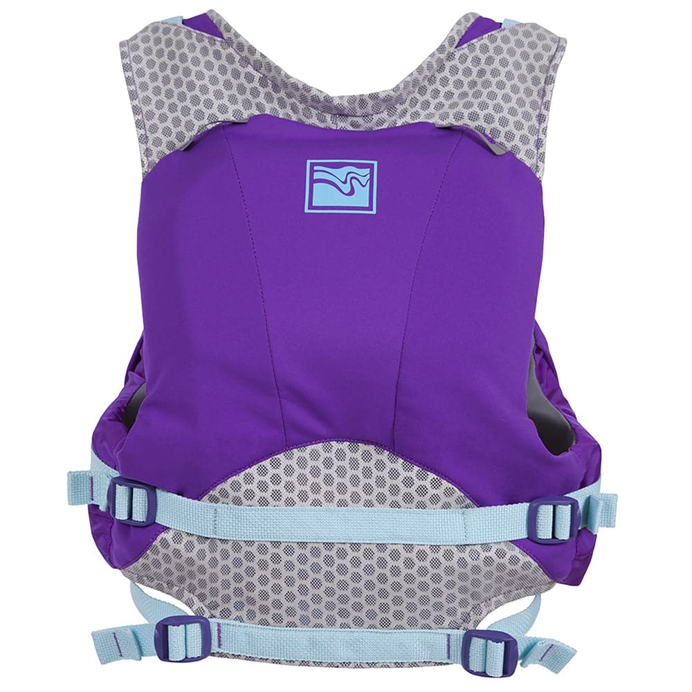 Featuring the Naiad Women's PFD women's pfd manufactured by Kokatat shown here from a fourth angle.