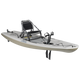 Featuring the Lynx 11 fishing kayak, pedal drive kayak manufactured by Hobie shown here from a third angle.