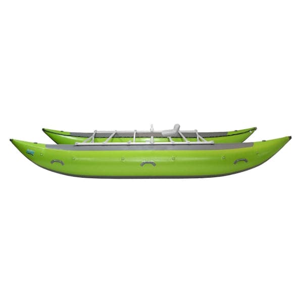 Featuring the Leopard 18' Cataraft cataraft manufactured by AIRE shown here from a second angle.