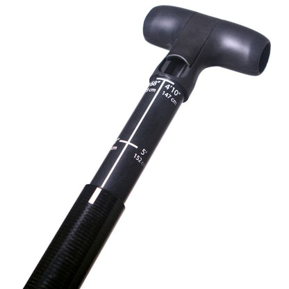 Featuring the Vibe 2pc SUP paddle 2-piece sup paddle manufactured by Werner shown here from a third angle.