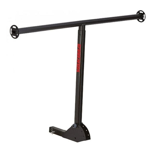 Featuring the Longarm Truck Bed Extender bike mount, fishing accessory, rec kayak accessory, snow mount, tour kayak accessory, water mount manufactured by Yakima shown here from one angle.