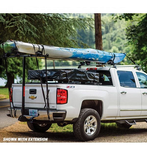 Featuring the Longarm Truck Bed Extender bike mount, fishing accessory, rec kayak accessory, snow mount, tour kayak accessory, water mount manufactured by Yakima shown here from a twelfth angle.