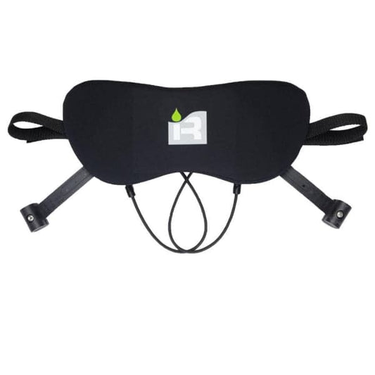 Featuring the Loungeband Backband kayak flotation, kayak outfitting manufactured by Immersion Research shown here from one angle.