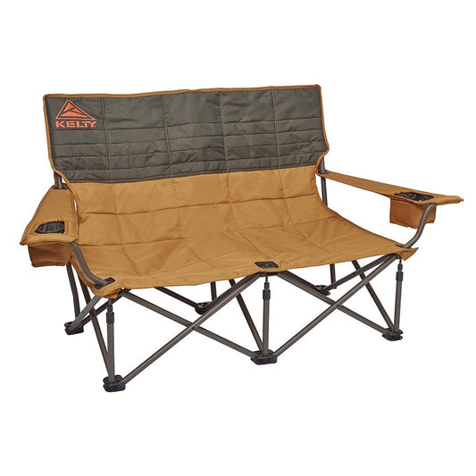 Featuring the Low Loveseat chair manufactured by Kelty shown here from a second angle.