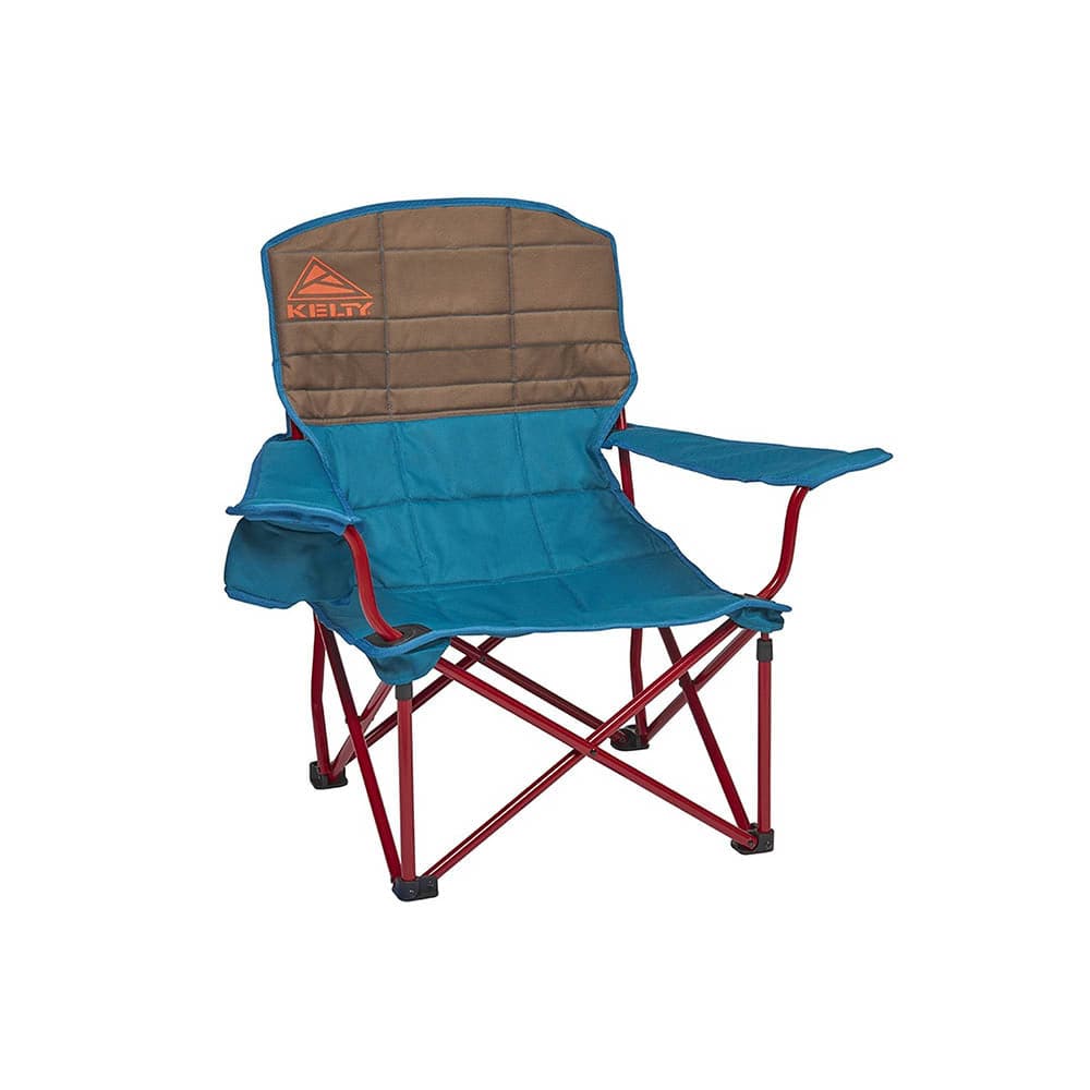 Featuring the Lowdown Chair  manufactured by Kelty shown here from one angle.