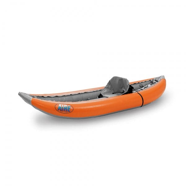 Featuring the Lynx I Inflatable Kayak ducky, inflatable kayak manufactured by AIRE shown here from one angle.