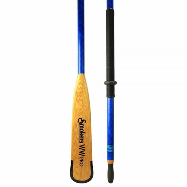 Featuring the MX-S Heavy Duty Raft Oar Shafts blade, oar manufactured by Sawyer shown here from an eighth angle.