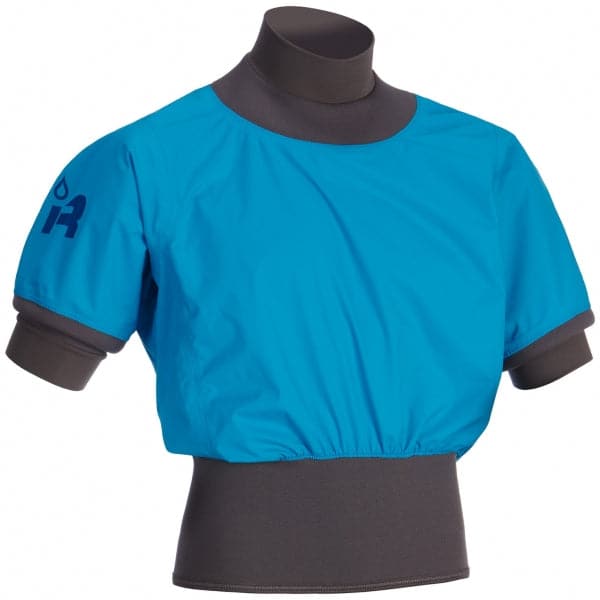 Featuring the Nano Short Sleeve Paddle Jacket men's dry wear, men's splash wear manufactured by Immersion Research shown here from a second angle.