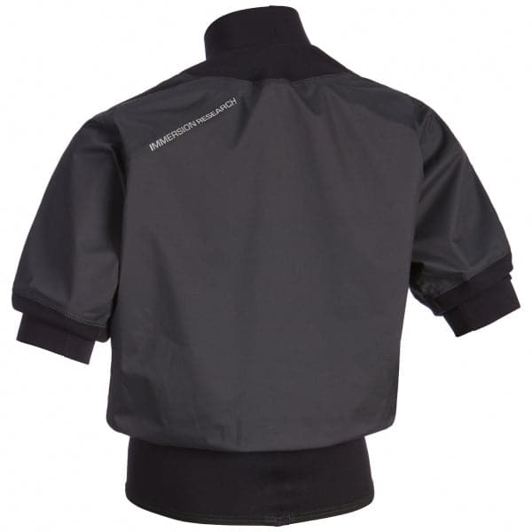 Featuring the Nano Short Sleeve Paddle Jacket men's dry wear, men's splash wear manufactured by Immersion Research shown here from a third angle.