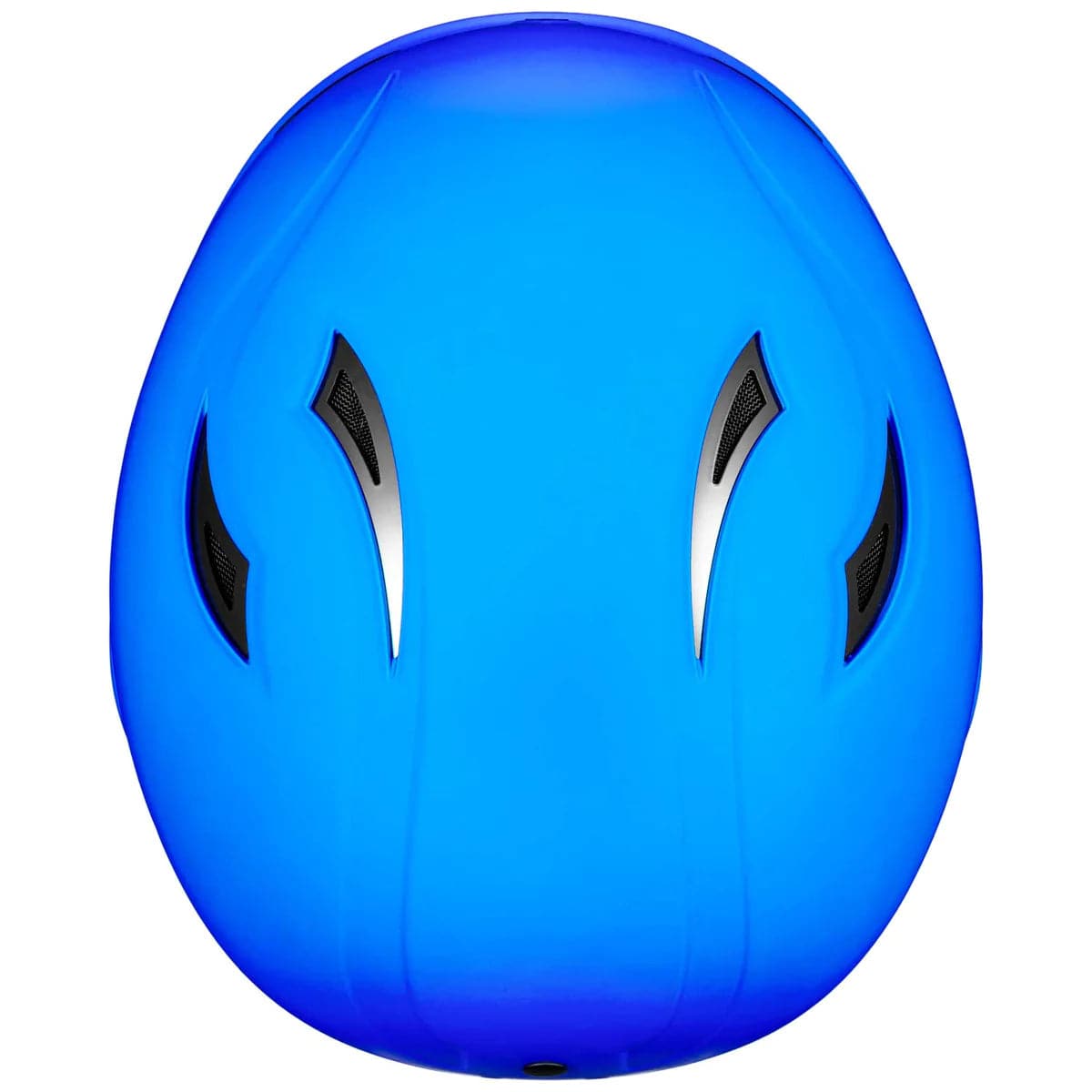 Sweet Protection's Wanderer II Helmet in blue includes black top ventilation slits, an impact-resistant shell, and an Occigrip tensioning system for a secure fit.
