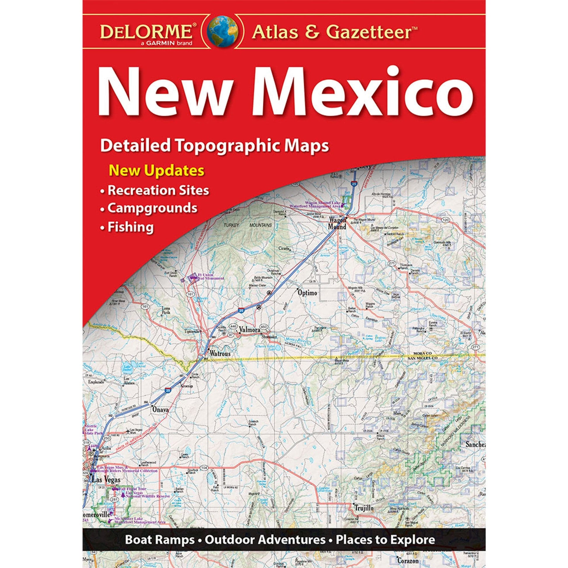 Featuring the Atlas & Gazetteer atlas, gazetteer, map, new mexico manufactured by Partners West shown here from one angle.