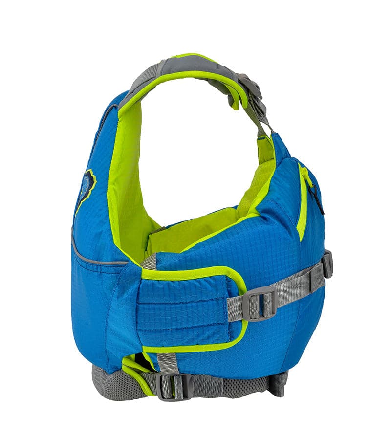 Featuring the Otter 2.0 Kids PFD kid's pfd manufactured by Astral shown here from a second angle.