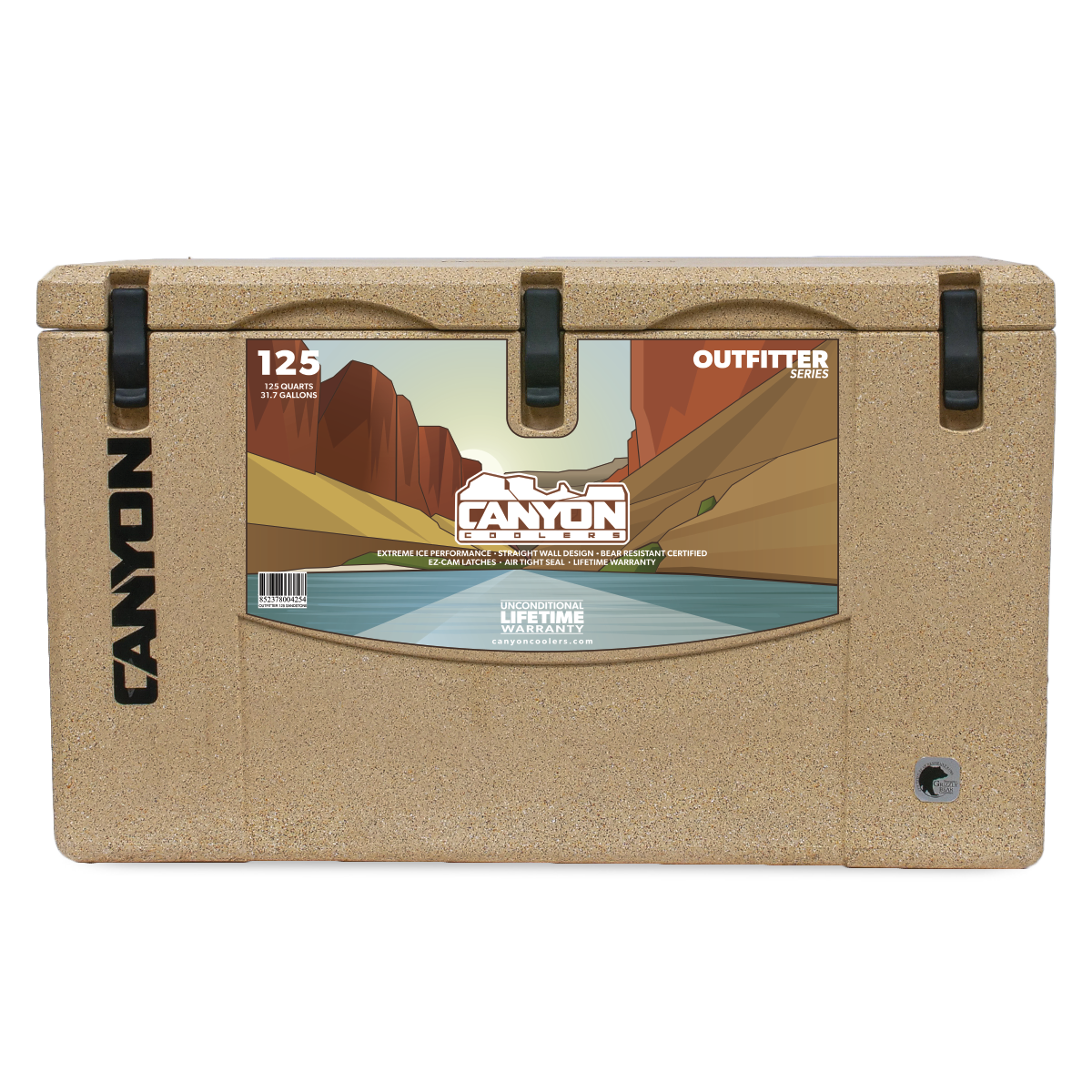 The Canyon Outfitter Series Coolers are shown on a white background.