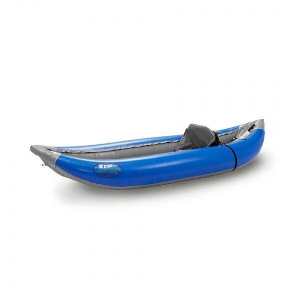 Featuring the Outfitter 1 Inflatable Kayak ducky, inflatable kayak manufactured by AIRE shown here from a fourth angle.