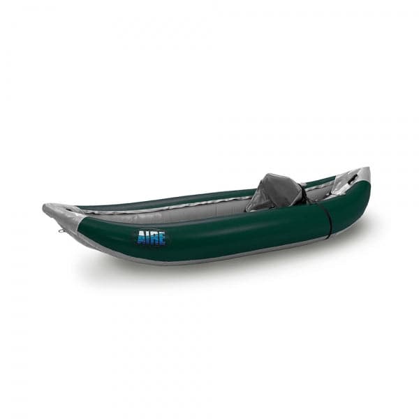 Featuring the Outfitter 1 Inflatable Kayak ducky, inflatable kayak manufactured by AIRE shown here from a seventh angle.