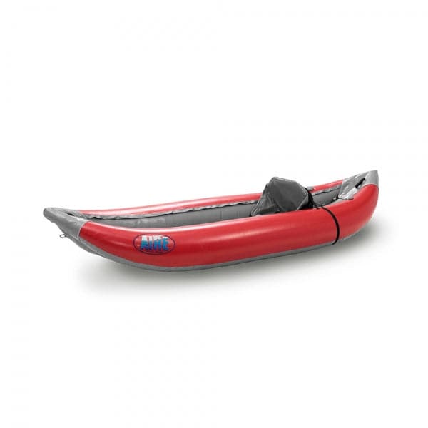 Featuring the Outfitter 1 Inflatable Kayak ducky, inflatable kayak manufactured by AIRE shown here from one angle.