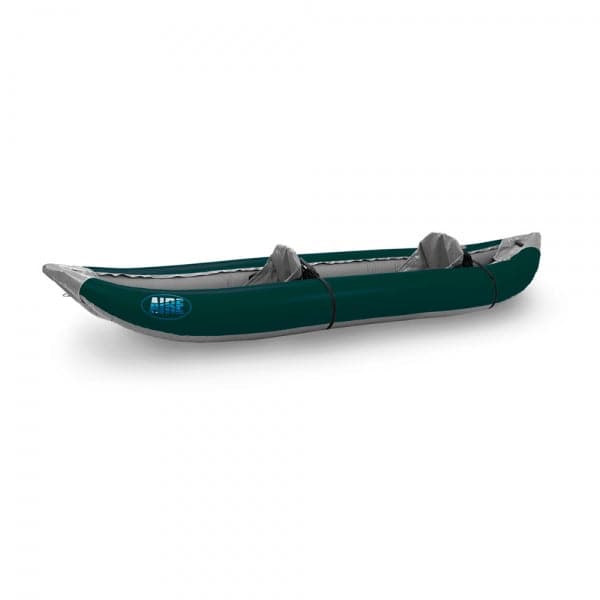 Featuring the Outfitter 2 Inflatable Kayak ducky, inflatable kayak manufactured by AIRE shown here from a seventh angle.