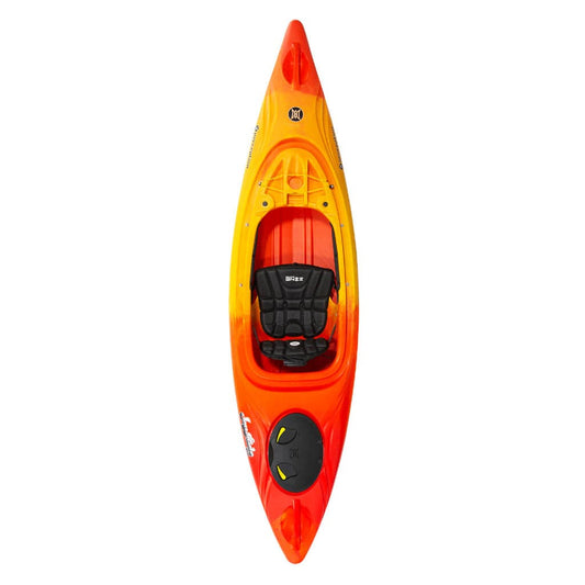 Featuring the Joyride 10 & 12 sit-inside rec / touring kayak manufactured by Perception shown here from one angle.