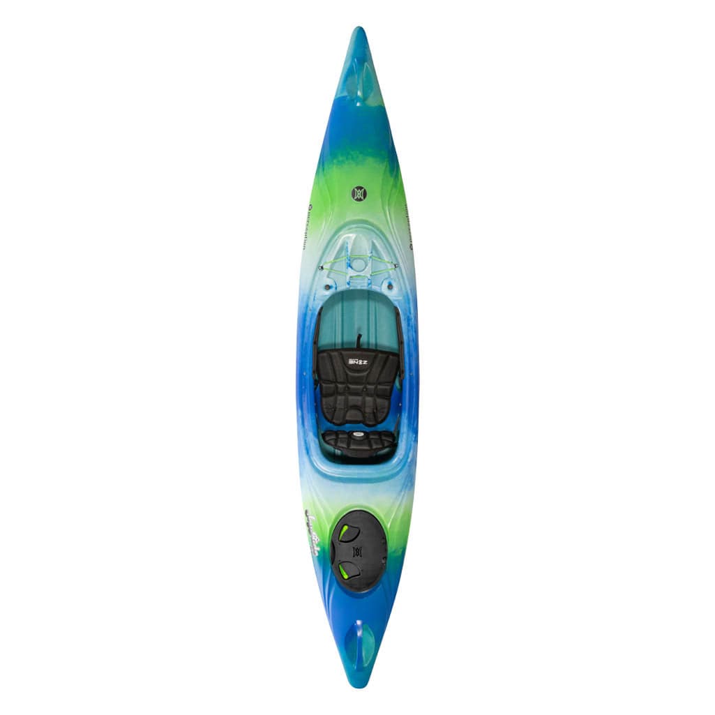 Featuring the Joyride 10 & 12 sit-inside rec / touring kayak manufactured by Perception shown here from a second angle.