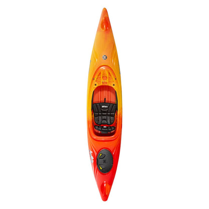 Featuring the Joyride 10 & 12 sit-inside rec / touring kayak manufactured by Perception shown here from a fourth angle.