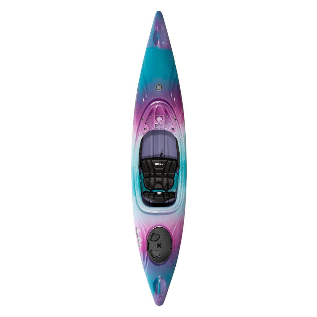 Featuring the Joyride 10 & 12 sit-inside rec / touring kayak manufactured by Perception shown here from a third angle.
