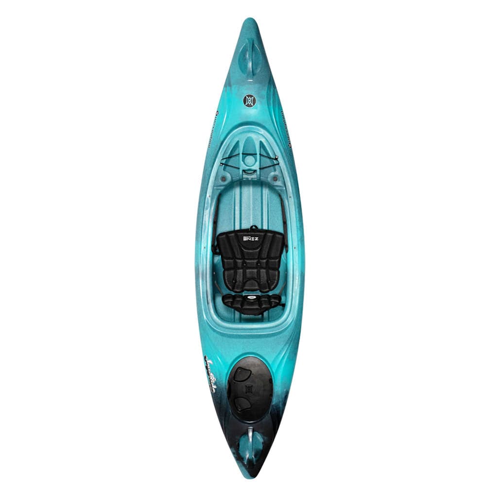 Featuring the Joyride 10 & 12 sit-inside rec / touring kayak manufactured by Perception shown here from a fifth angle.