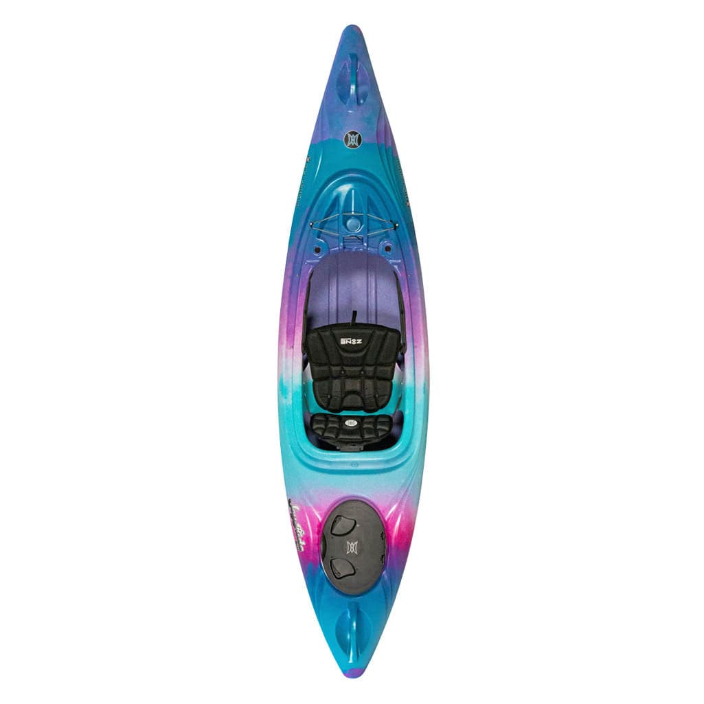 Featuring the Joyride 10 & 12 sit-inside rec / touring kayak manufactured by Perception shown here from a sixth angle.