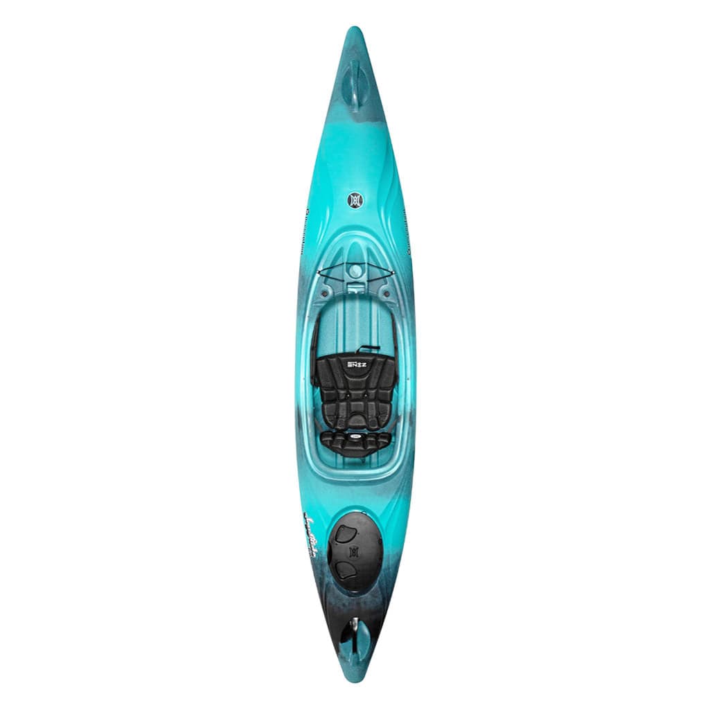 Featuring the Joyride 10 & 12 sit-inside rec / touring kayak manufactured by Perception shown here from a seventh angle.