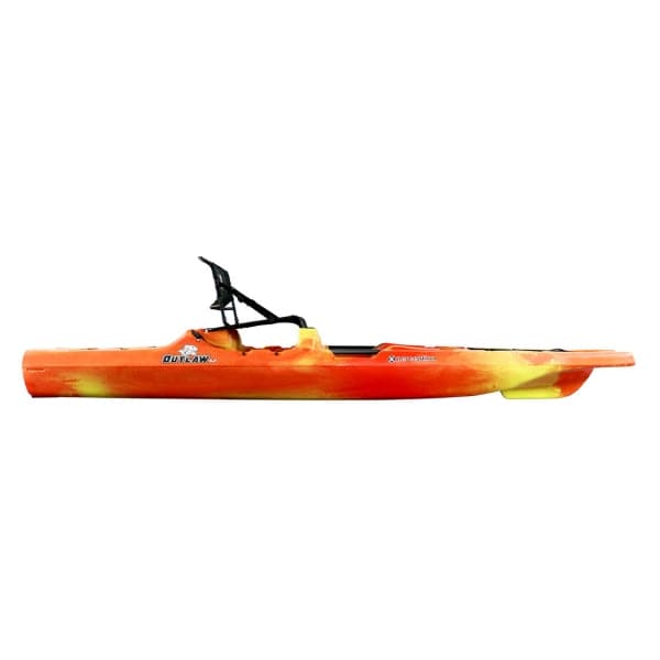 Featuring the Outlaw 11.5 fishing kayak, sit-on-top rec / touring kayak manufactured by Perception shown here from a sixth angle.